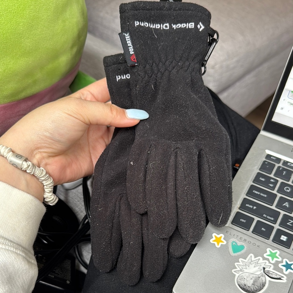 Black Diamond Black Gloves